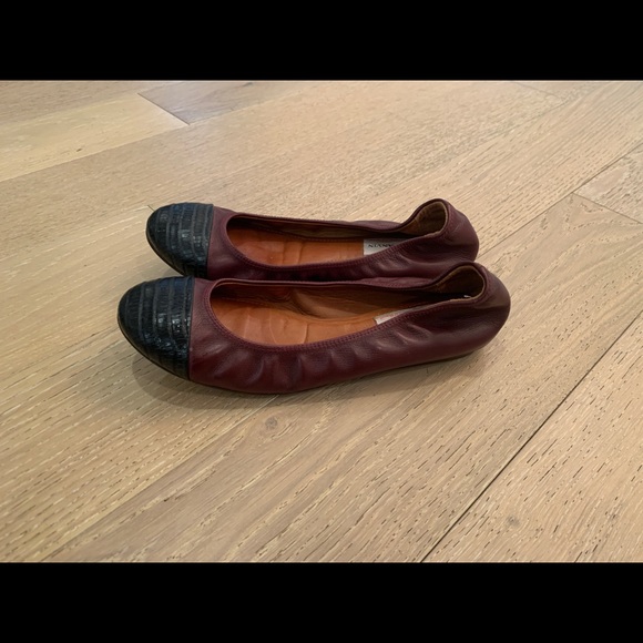 Lanvin leather ballet shoes